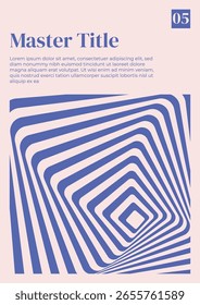 Póster Maestro de Plantilla de diseño geométrico