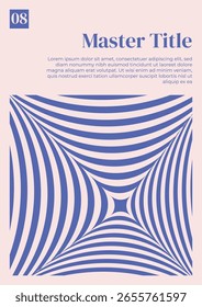 Póster Maestro de Plantilla de diseño geométrico