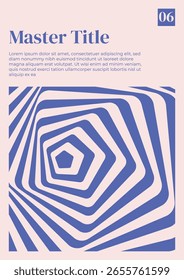 Póster Maestro de Plantilla de diseño geométrico