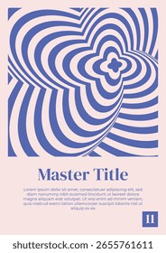 Póster Maestro de Plantilla de diseño geométrico