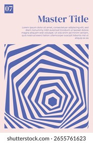 Póster Maestro de Plantilla de diseño geométrico