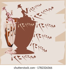 poster girl with a milkshake
