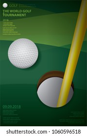 Poster Golf Championship Vector Illustration