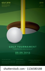 Poster Golf Championship Vector Illustration