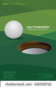 Poster Golf Vector Illustration