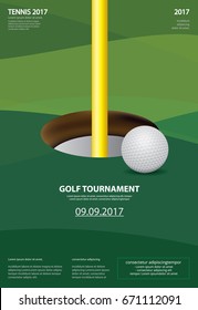 Poster Golf Vector Illustration