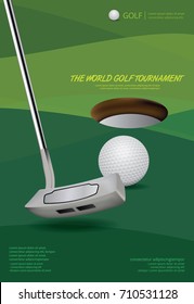 Poster Golf Vector Illustration