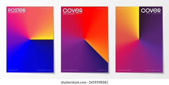 Poster gradient graphic print design. Abstract colorful background. Design for Covers, Brochures, and Magazines.Vector illustration.