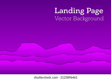 Poster gradient vector background. Paper ragged edges border. Abstract backdrop. Banner, poster, landing page background design.