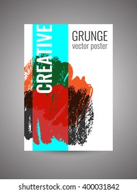 The poster in grunge style. Vector illustration EPS10