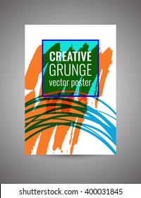The poster in grunge style. Vector illustration EPS10