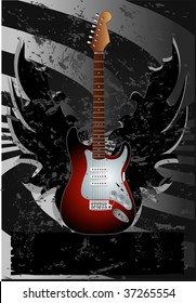 Poster with guitar