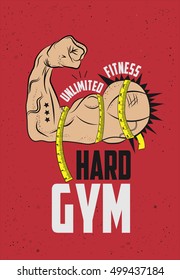 Poster For GYM.Vector Illustration