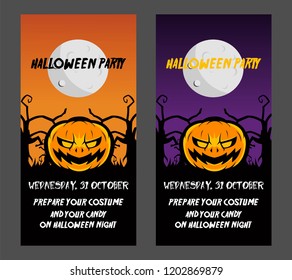 Poster Halloween Night Party Templates