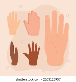 poster of hand gesture set