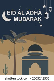 Afiche Feliz Eid AL-Adha Mubarak