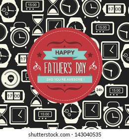 Poster Happy father's day.Typography.Vector illustration.