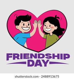a poster happy friendship day design, vector illustration graphic