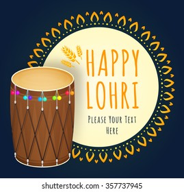 Poster for Happy Lohri celebration. 