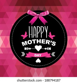 Poster Happy mother's day.Typography.