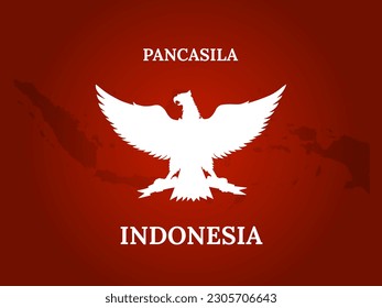 A Poster of Happy Pancasila Day Celebrating Indonesia's National Symbol and Spirit of Unity
