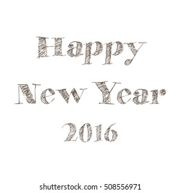 Poster Happy Weekend Tag. Hand- drawing text design
