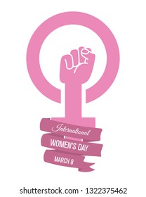 poster happy women's day.