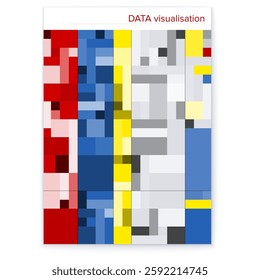 The poster has a dynamic design with colorful geometric shapes in an abstract composition