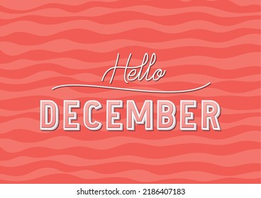 Poster Of Hello December Lettering