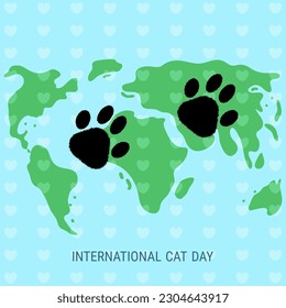 Poster for the holiday international day of the cat.