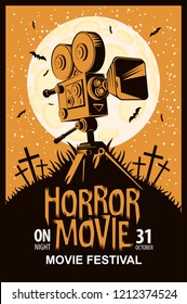 poster for horror movie festival, scary cinema