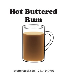 Afiche de ron caliente hecho sin IA
