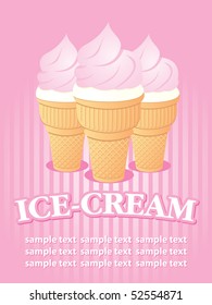 Poster. Ice cream