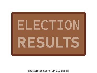 Poster icon with election results.