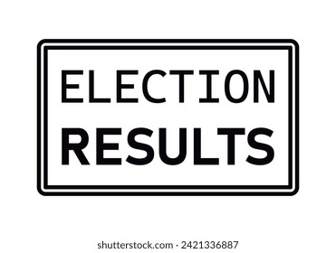 Poster icon with election results.