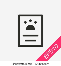 Poster icon isolated on background. Pet show symbol modern, simple, vector, icon for website design, mobile app, ui. Vector Illustration
