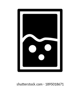 poster icon logo or illustration with solid stroke style vector design. perfect use for web, mobile app, pattern, design etc.