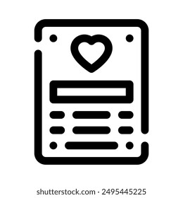 poster icon with style outline