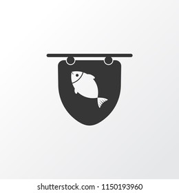 Poster icon symbol. Premium quality isolated seafood element in trendy style.