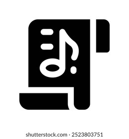 poster icon. vector glyph icon for your website, mobile, presentation, and logo design.