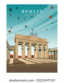 POSTER ILLUSTRATION OF BERLIN, GERMANY