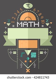 Poster Illustration Featuring Math Symbols