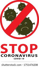 POSTER ILLUSTRATION OF STOP CORONAVIRUS (COVID-19)
