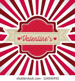 Poster illustration of Valentine's Day, the day of love and friendship, vector illustration