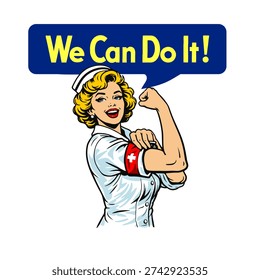 poster illustration of " we can do it! " doctor VERSION