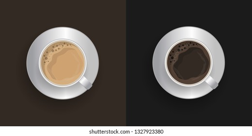 Poster with the image of coffee. Vector illustration
