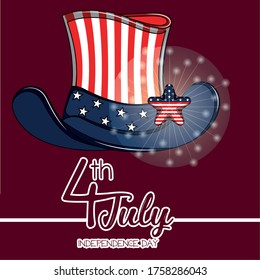 Poster of independence day of United States - Vector