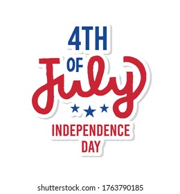 Poster of independence day of United States 4th july - Vector