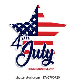 Poster of independence day of United States 4th july - Vector