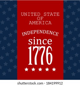 Poster for independence day of U.S.A.